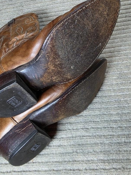 DAN POST MENS BROWN LEATHER WESTERN/COWBOY BOOTS SZ 10 D STYLE 16776 main image 14